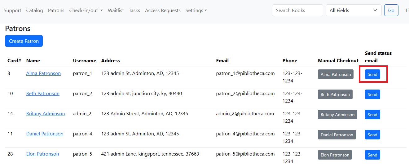3.5 My New Library - Patron management.  preview